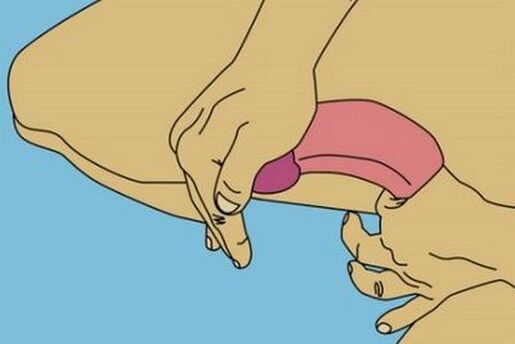 bending of the penis to enlarge the head